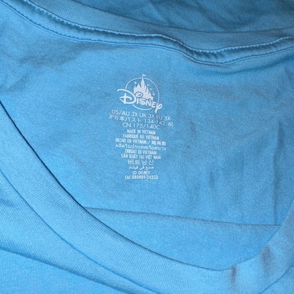 Disney Light Blue Best Buds T-Shirt Sz 3X - Picture 8 of 8